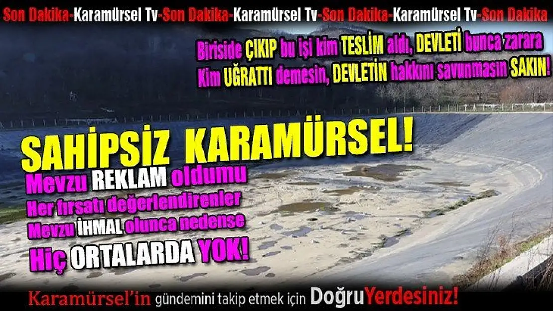 Sahipsiz Karamürsel! Kimse sormuyor bu paralar nereye gitti diye?