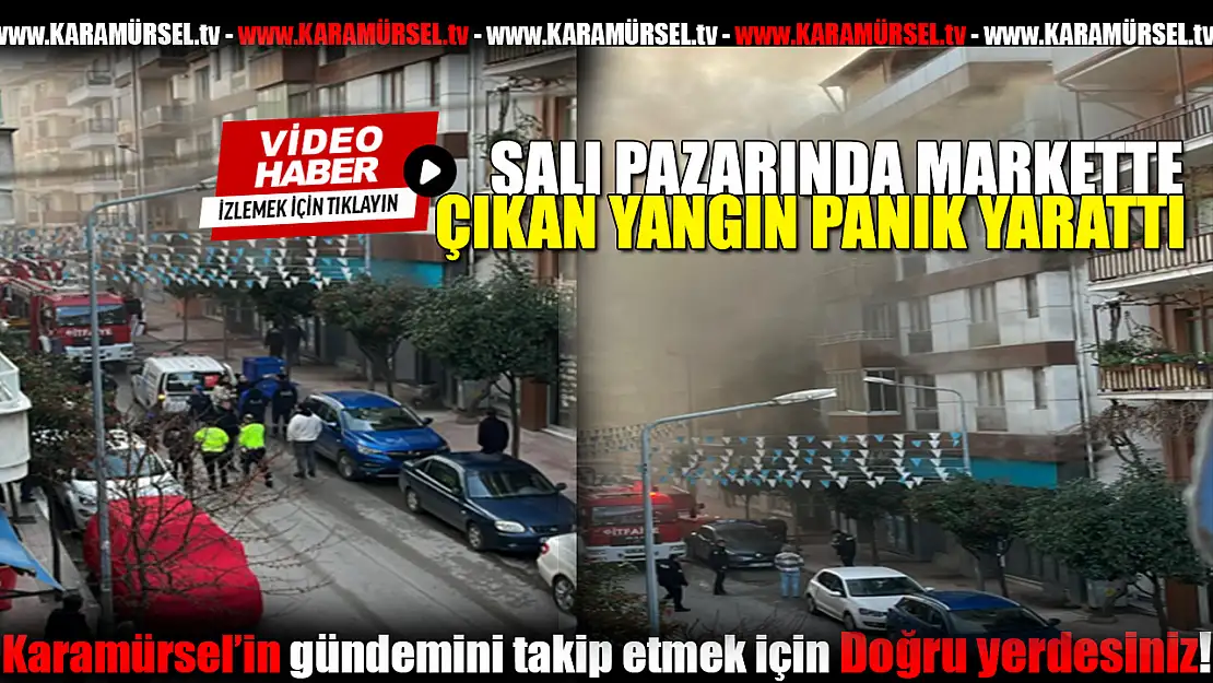 Salıpazarı'nda Markette Yangın Paniği