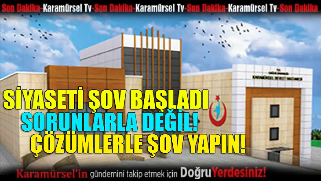 Sevgili siyasetçiler, sorun değil çözüm üretin!