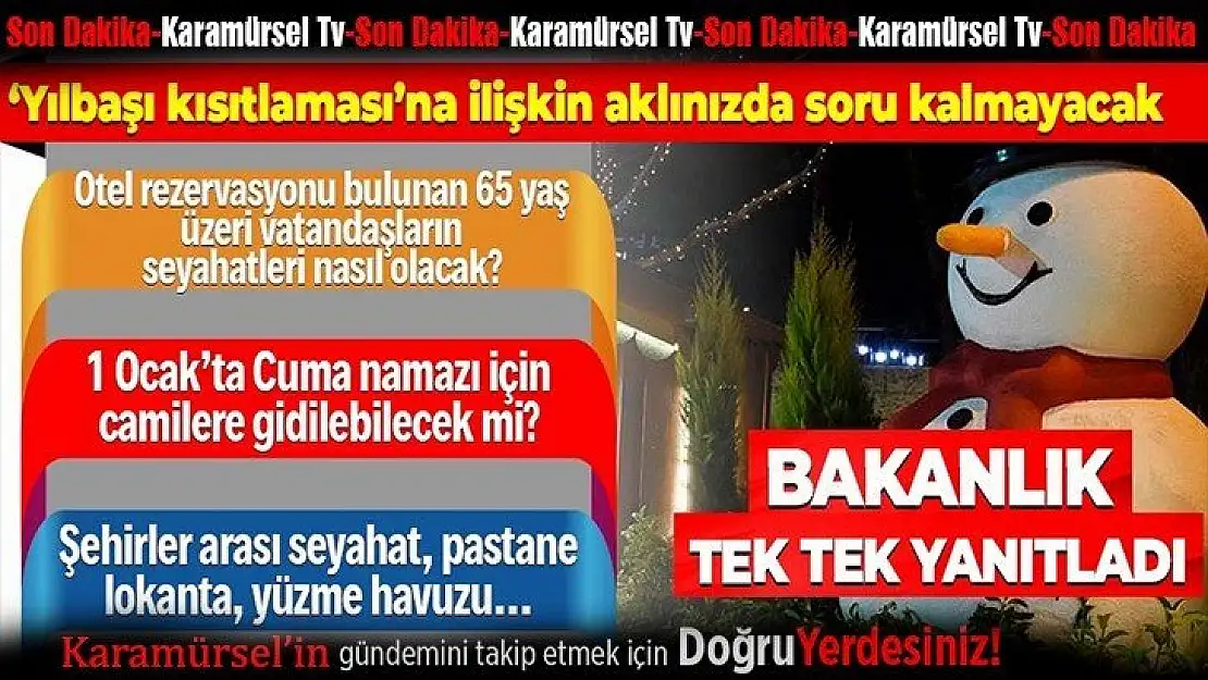 Son dakika yılbaşı açıklaması!