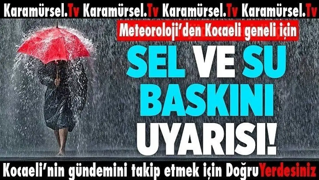 Tahmin değişti Kocaeli geneli için önemli uyarı