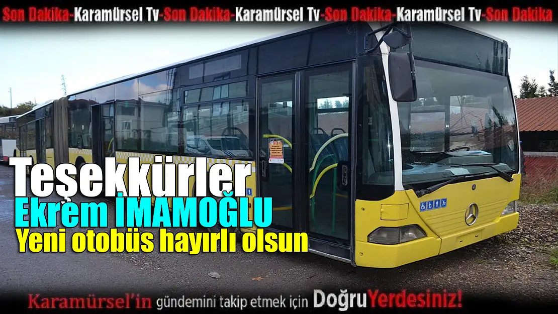 Teşekkürler Ekrem İmamoğlu