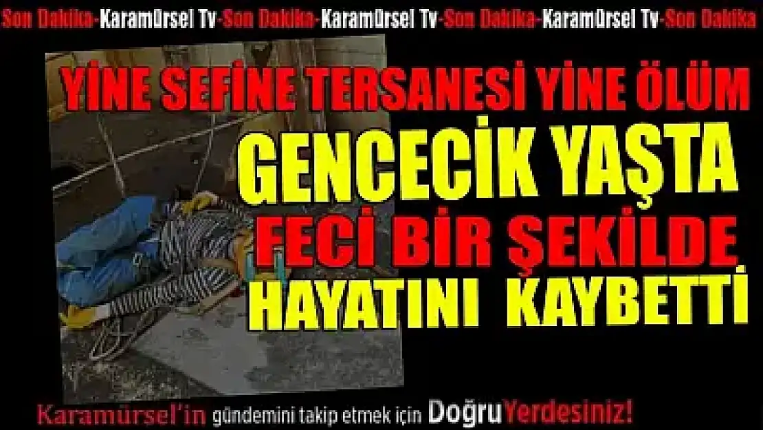 Üzerine Vinç Düşen Genç İşçi Hayatını Kaybetti!
