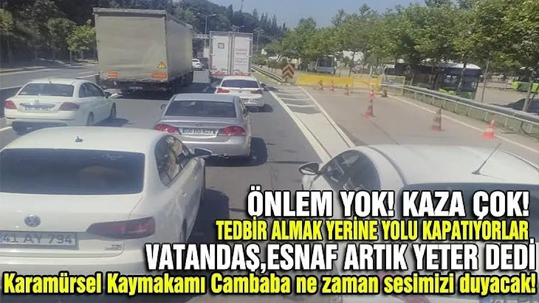 VATANDAŞ İLÇE KAYMAKAMINA SESLENDİ YETER ARTIK!