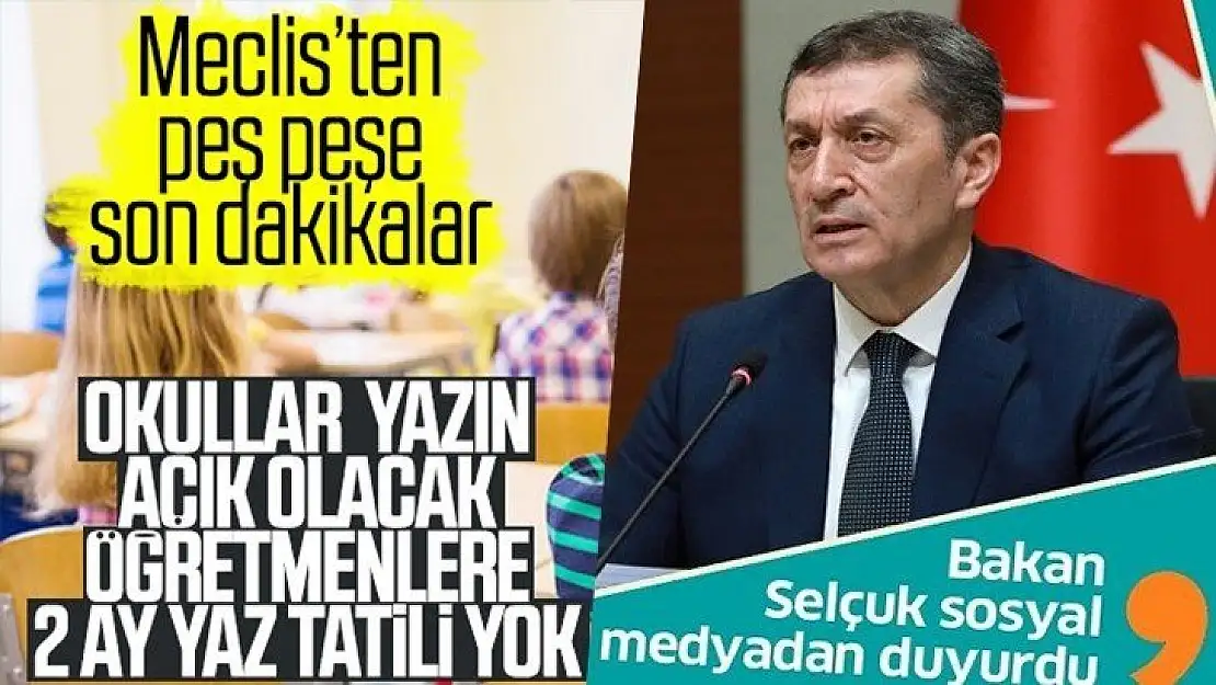 Yaz döneminde telafi eğitimi yapılacak