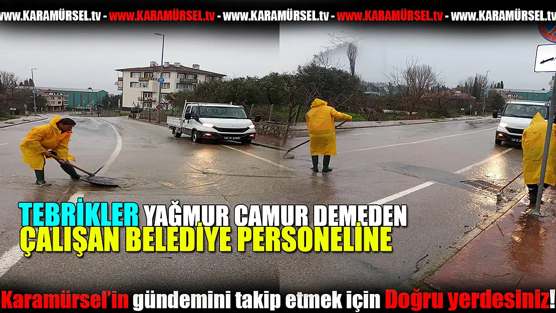 Yoğun Yağışlara Karşı Kesintisiz Mücadele