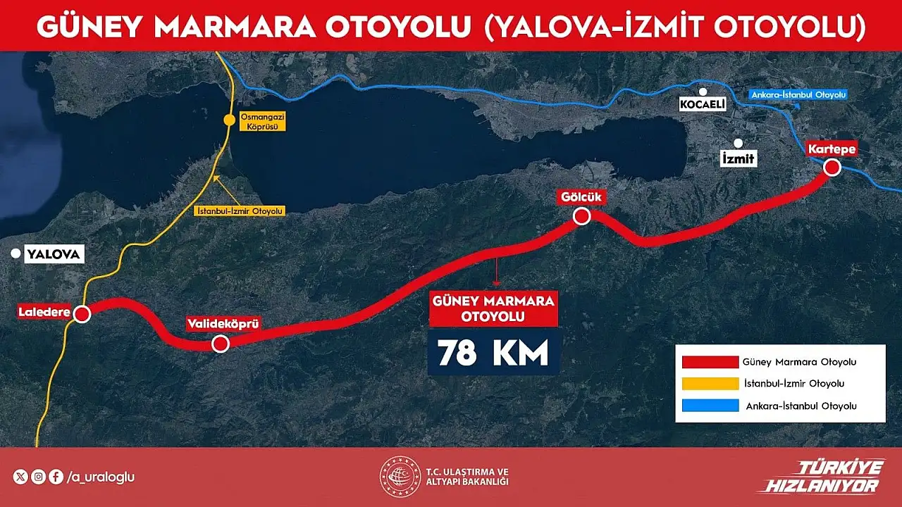 Güney Marmara Otoyolu Geliyor!