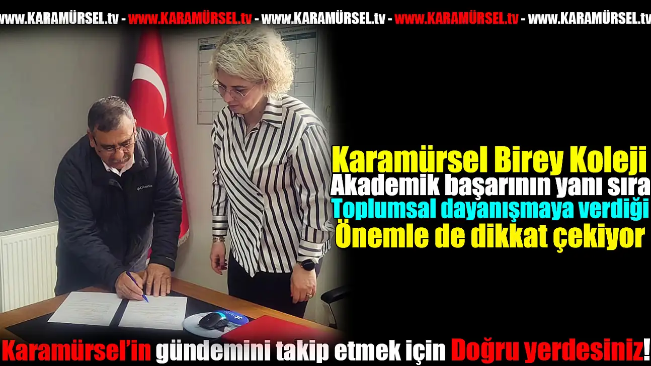 Bölgenin En Başarılı Kolejinden Anlamlı Destek