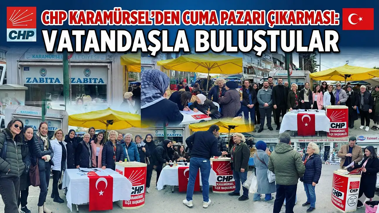 CHP Karamürsel'den Cuma Pazarı Çıkarması