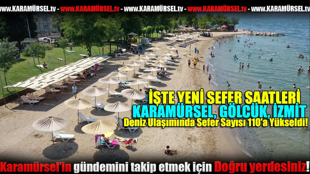 Deniz Ulaşımında Sefer Sayısı 110'a Yükseldi!