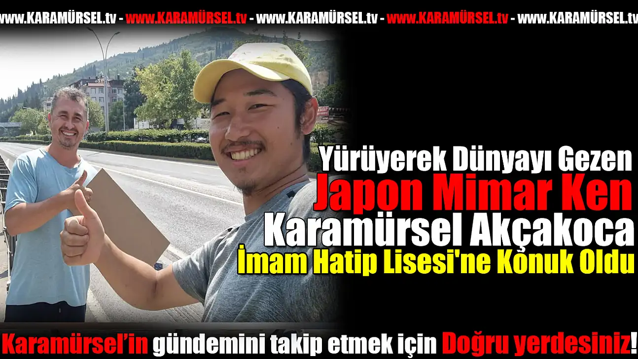 Dünyayı gezen Japon mimar Ken, Karamürsel'de!