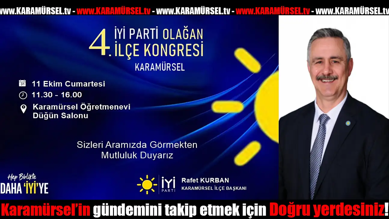 İYİ Parti Karamürsel Kongresi'ne Tüm Halk Davetli