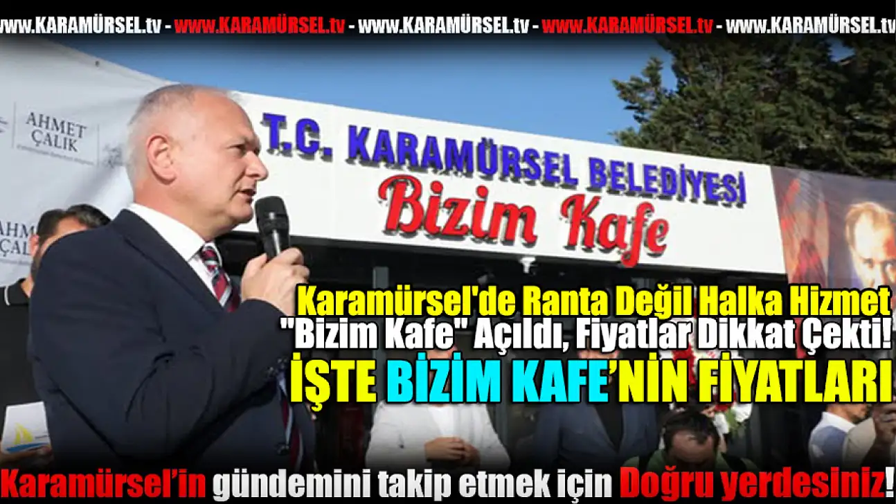 Karamürsel'de Bizim Kafe Açıldı, Fiyatlar Dikkat Çekti!