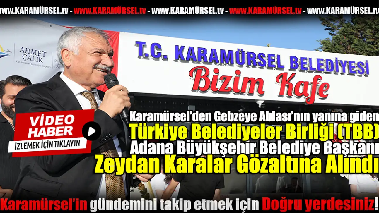 Zeydan Karalar Gebze'de gözaltına alındı