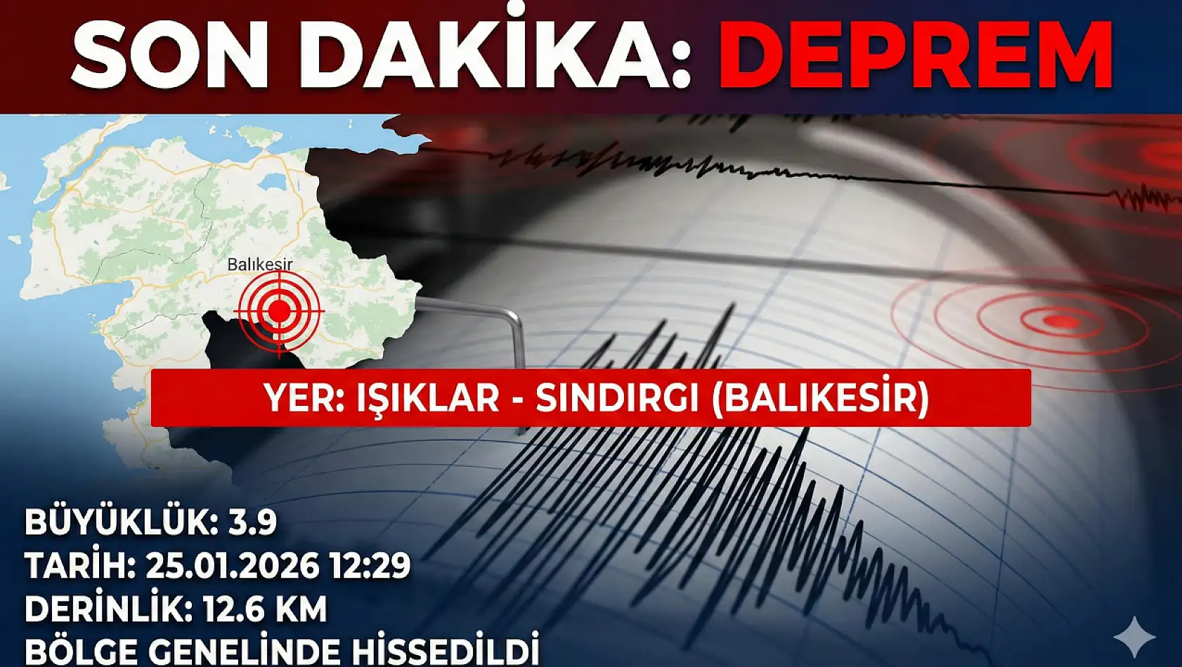 Aynı bölgede yine şiddetli bir deprem meydana geldi!