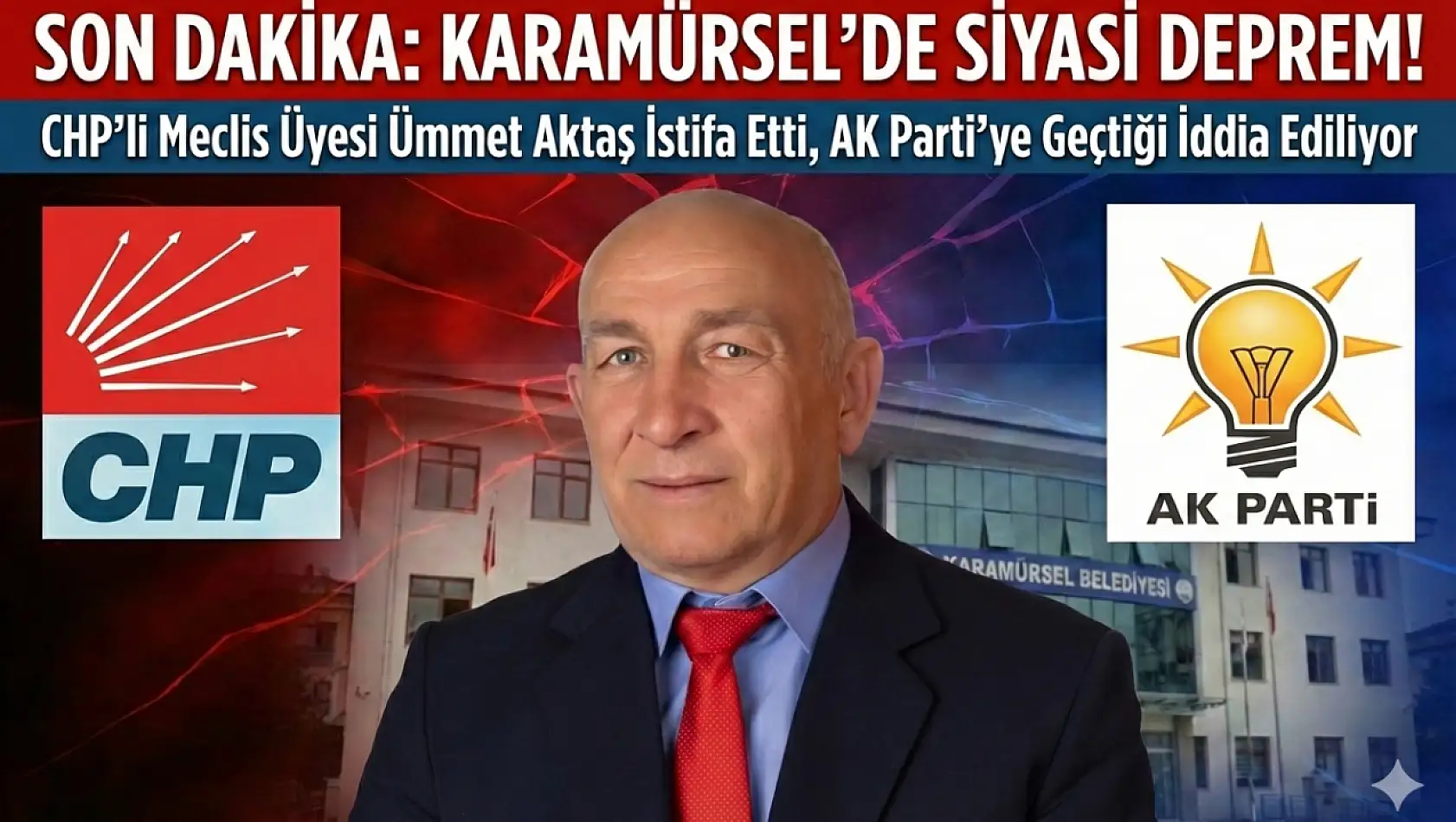 Chp meclis üyesi istifa ederek AK Partiye geçti!
