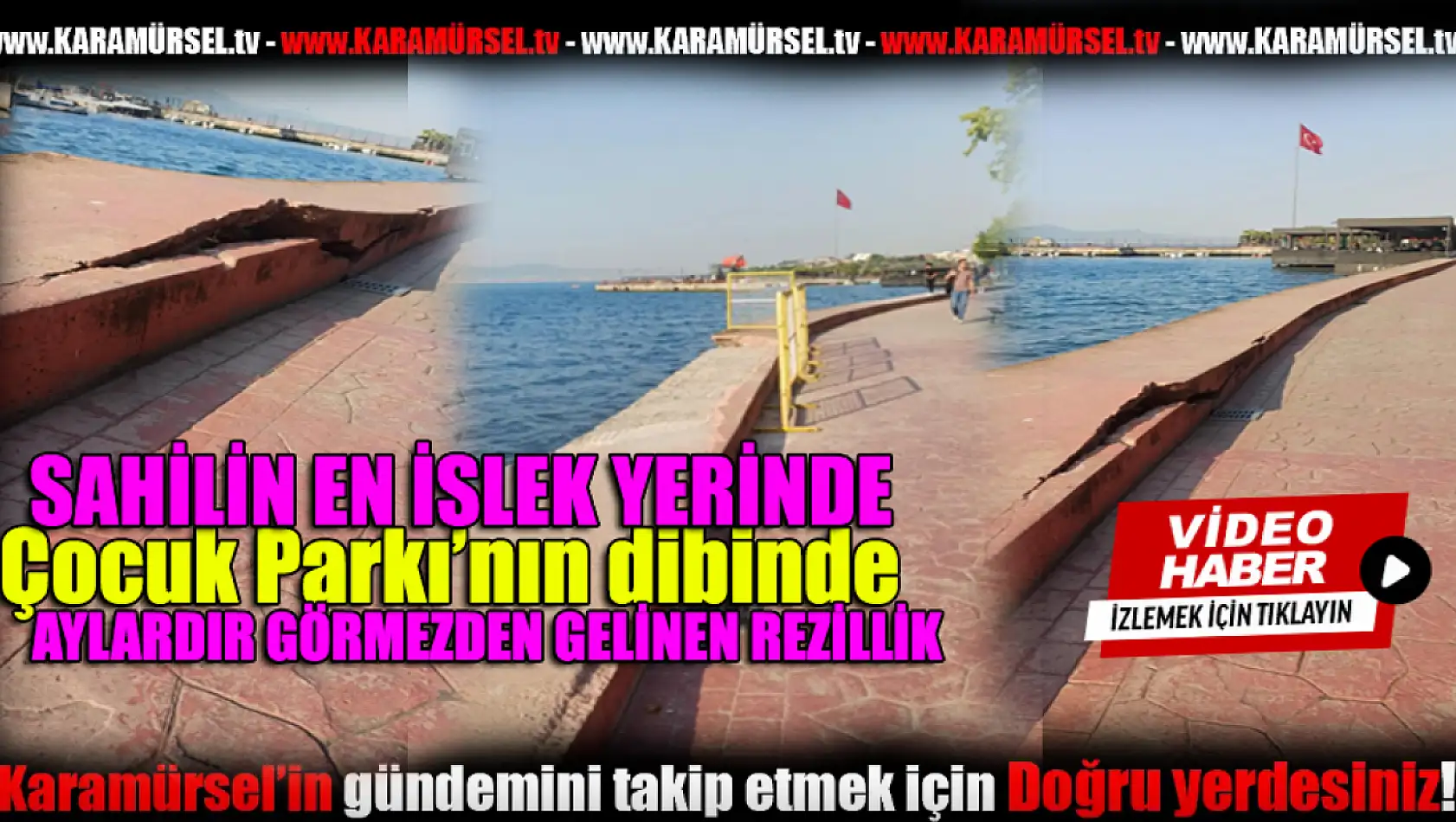 Çocuk Parkı Önündeki Beton Parçaları Tehlike Saçıyor!