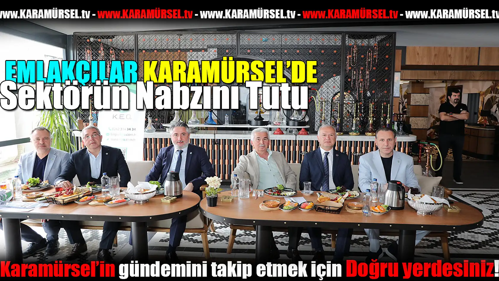 Emlakçılar Karamürsel'de sektörün nabzını tuttu