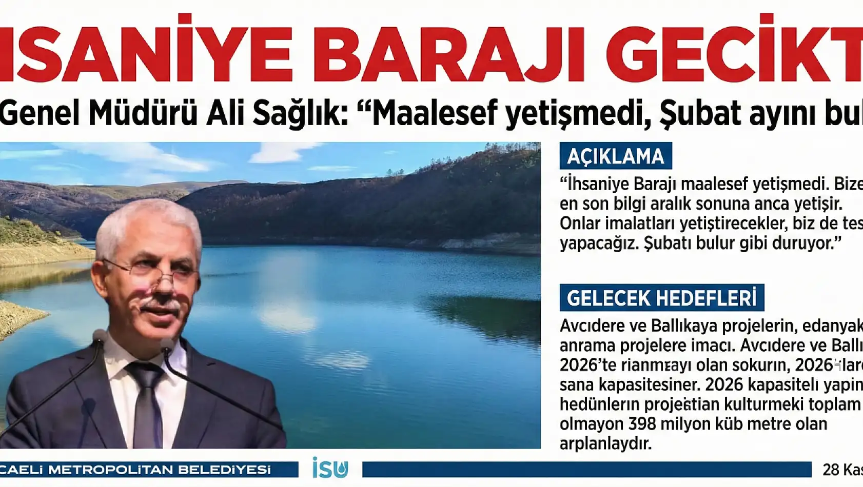 İHSANİYE BARAJI YETİŞMEDİ!
