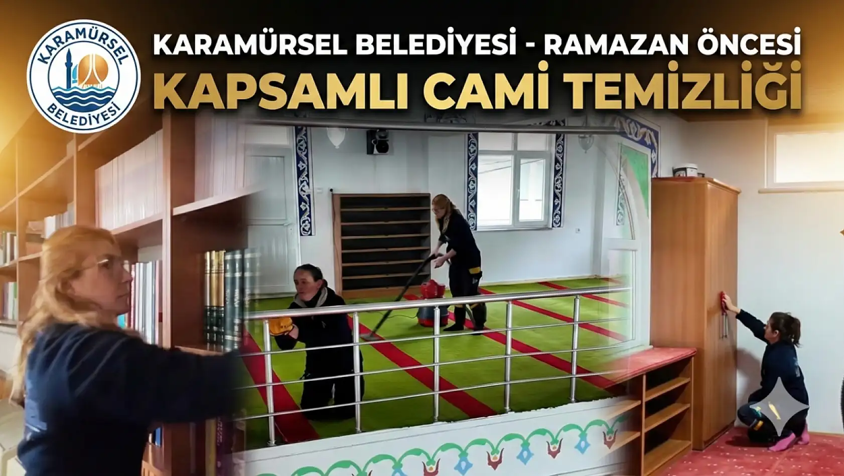 Karamürsel Belediyesi'nden Ramazan Öncesi Kapsamlı Cami Temizliği!