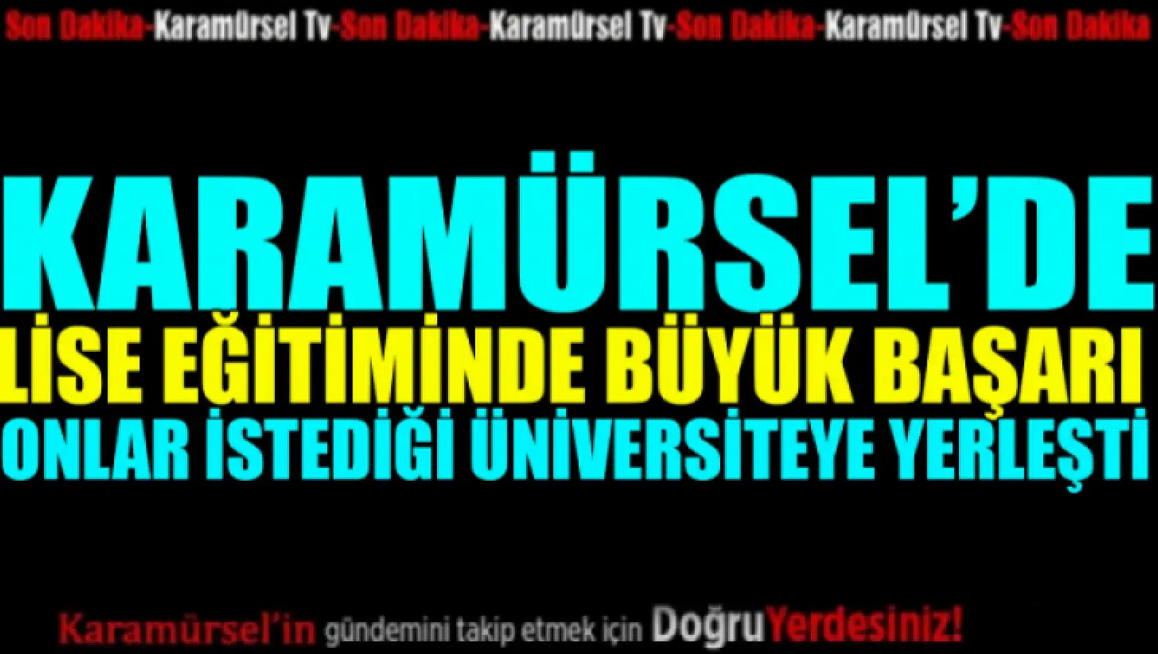 Karamürsel'de Lise Eğitiminde büyük başarı