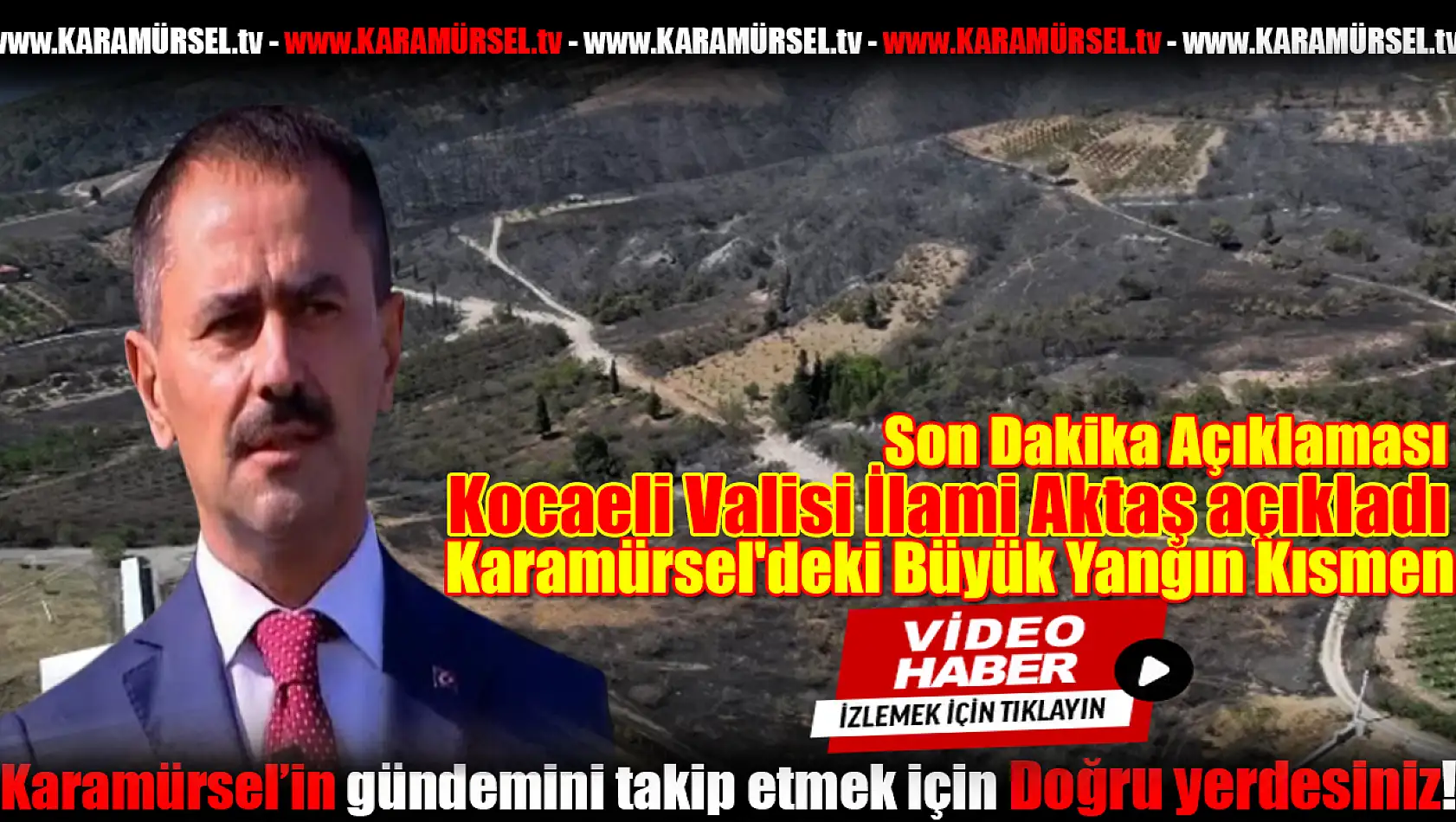 Karamürsel'deki Büyük Yangın Kısmen!