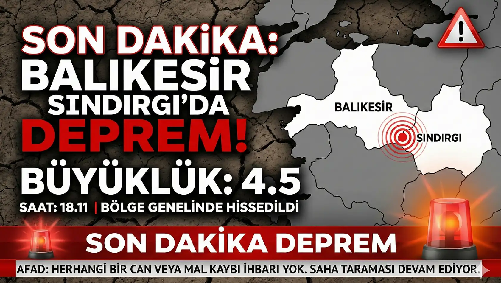 Şiddetli deprem ile sarsıldık!