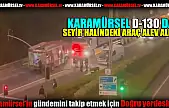 Karamürsel'de Seyir Halindeki Araç Alev Aldı