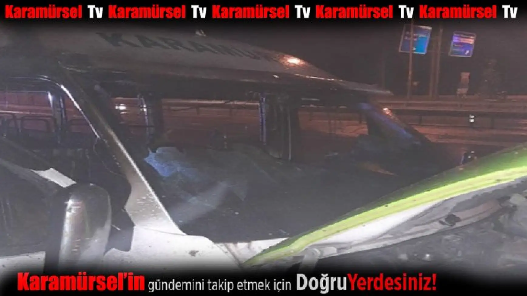Karamürsel minibüsü alev alevyandı