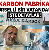 Aksa Karbon Fabrikası'nda Karamürsel'li bir kişi yandı!