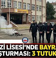 İzmit'te 'Bayrak Yakma' olayında 3 Okul Görevlisi Tutuklandı.