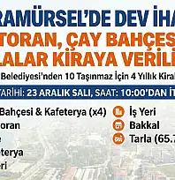 Karamürsel'de Dev İhale: Restoran, Çay Bahçesi ve Tarlalar Kiraya Veriliyor!