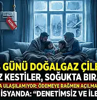 Karamürsel'de Kış Günü Doğalgaz Çilesi!