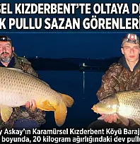 Karamürsel Kızderbent'te Oltaya Dev Takıldı