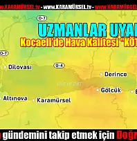Kocaeli genelinde Hava Kalitesi 'KÖTÜ' Seviyede!