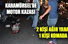 Karamürsel'de Motosiklet Faciası 3 Ağır Yaralı