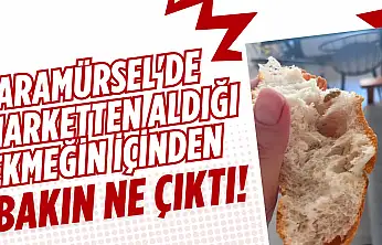 Alınan Ekmeğin İçinden Yabancı Madde Çıktı!