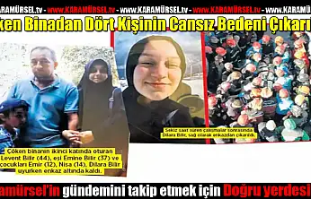 Çöken Binadan Dört Kişinin Cansız Bedeni Çıkarıldı!