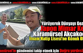 Dünyayı gezen Japon mimar Ken, Karamürsel'de!