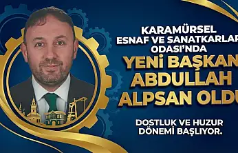 Esnaf ve Sanatkarlar Odası'nda Yeni Başkan