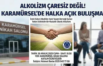 Karamürsel'de 'Ayık Yaşam' İçin Önemli Buluşma