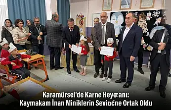 ​Karamürsel'de Karne Heyecanı