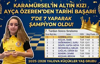 Karamürsel'in Altın Kızı Ayça Özeren'den Tarihi Başarı