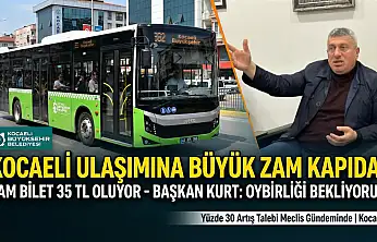 ​Kocaeli'de Ulaşıma Yüzde 30 Zam Yolda