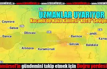 Kocaeli genelinde Hava Kalitesi 'KÖTÜ' Seviyede!