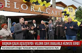 Velora Cafe dualar ile açıldı