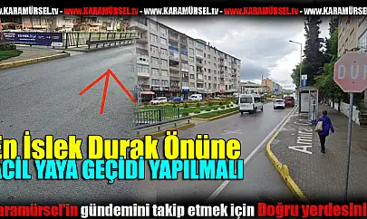 İlçe halkı buraya acil yaya geçidi istiyor!