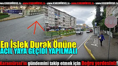 İlçe halkı buraya acil yaya geçidi istiyor!