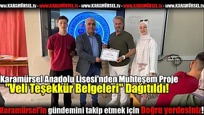 Karamürsel Anadolu Lisesi'nden muhteşem Proje