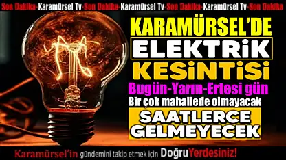Karamürsel'de Planlı Elektrik Kesintileri Duyuruldu